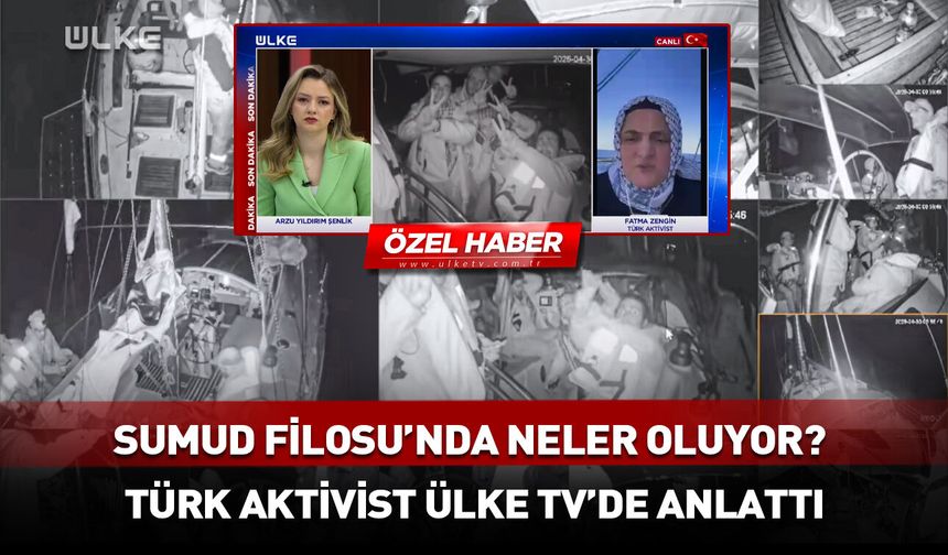 Sumud Filosu'nda neler oluyor? Türk aktivist canlı yayında anlattı!