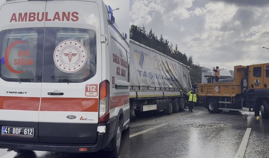 TEM Otoyolu'nda zincirleme kaza! Ölüler var