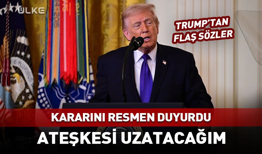 Trump ateşkes kararını resmen duyurdu!