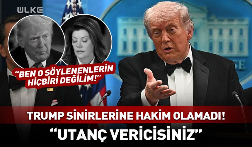 Trump canlı yayında sinirlerine hakim olamadı! "Siz utanç vericisiniz"