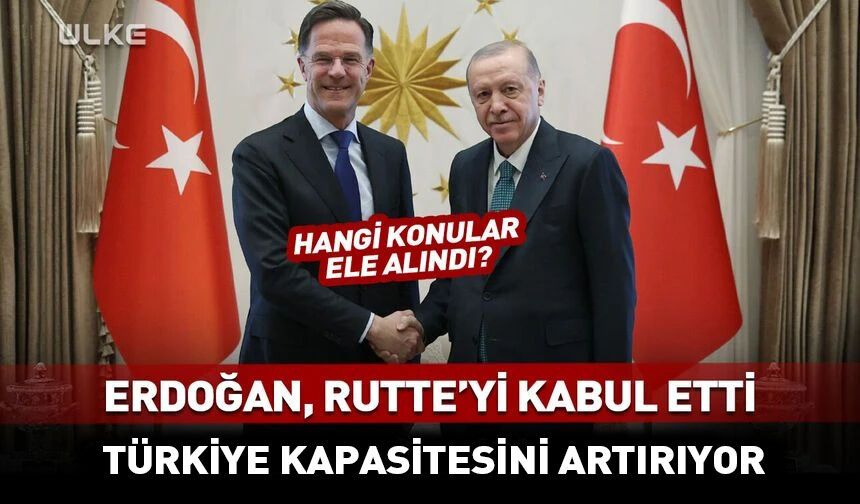 Cumhurbaşkanı Erdoğan, Rutte'yi kabul etti