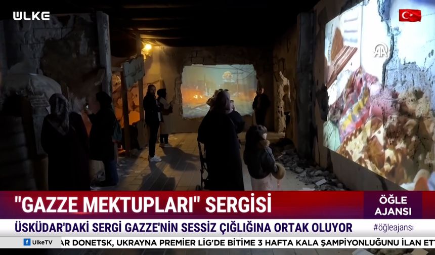 Gazze Mektupları Sergisi ziyaretçilerine kapılarını açtı