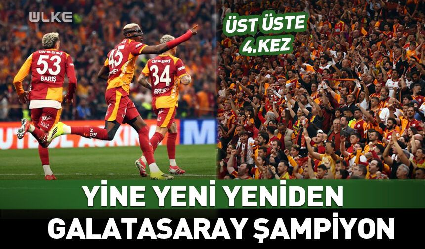 Galatasaray'da şampiyonluk geldi rekor devam etti