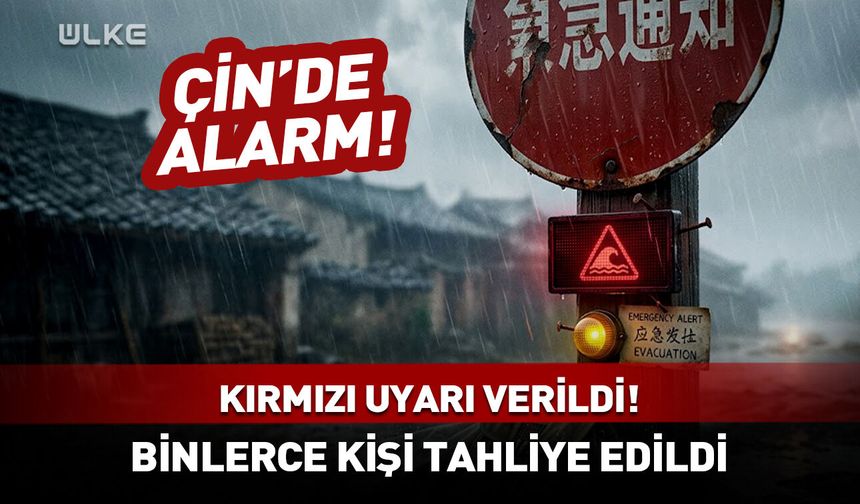 Çin’de alarm! Kırmızı uyarı verildi: Binlerce kişi tahliye edildi