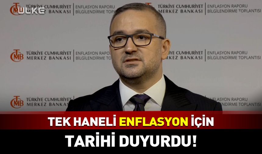 TCMB Başkanı Karahan tek haneli enflasyon için tarihi duyurdu!