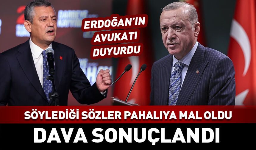 Cumhurbaşkanı Erdoğan, Özgür Özel'e açtığı dava sonuçlandı