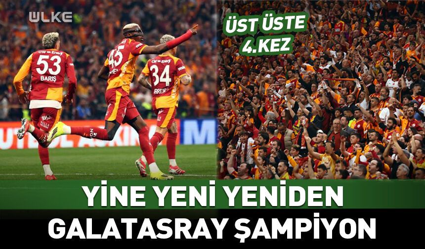 Galatasaray'da şampiyonluk geldi rekor devam etti