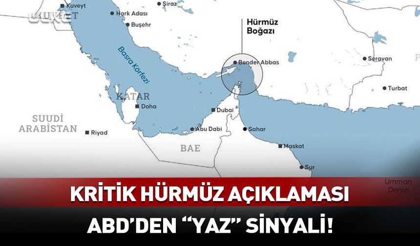 ABD’den kritik "Hürmüz Boğazı" açıklaması!