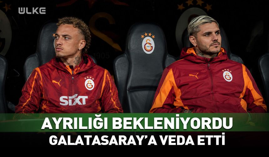 Yıldız futbolcu Galatasaray'a veda etti