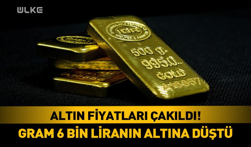 Altın fiyatları çakıldı!