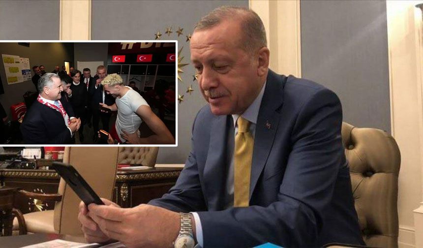 Cumhurbaşkanı Erdoğan'dan Türkiye'ye Paraguay maçı öncesi moral telefonu