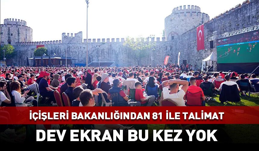 Dev ekranda maç yasaklandı! İçişleri Bakanı duyurdu
