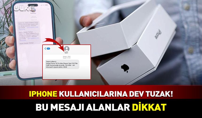 iPhone kullanıcılarına dev tuzak! Apple'dan gelmiş gibi mesaj atıp...