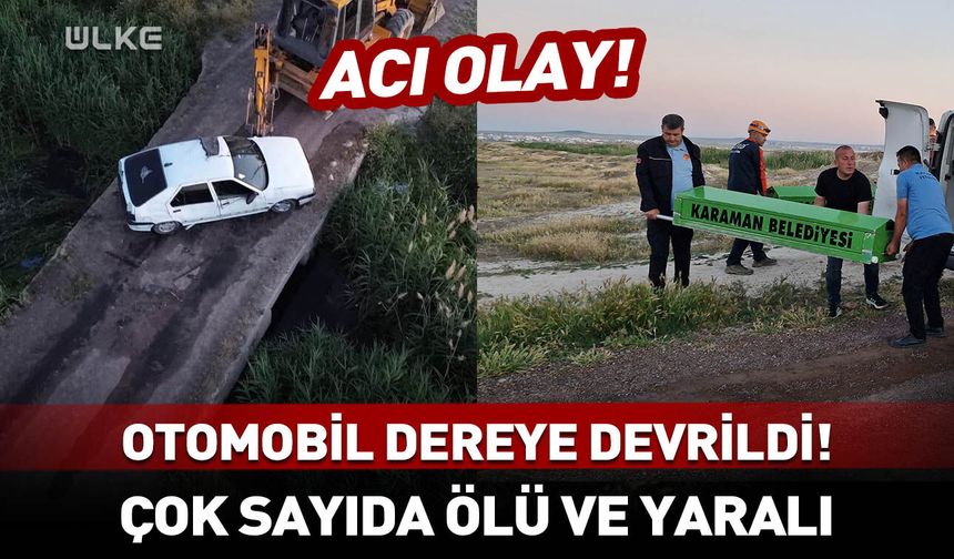 Otomobil dereye devrildi! Çok sayıda ölü ve yaralı