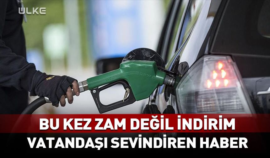 Bu kez zam değil indirim geliyor! Vatandaşı sevindiren haber