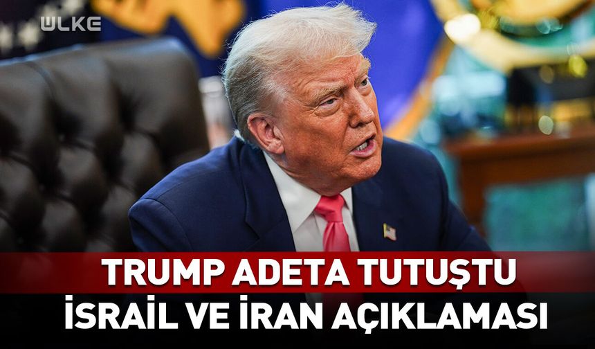 Trump adeta tutuştu! Kritik İsrail ve İran açıklaması