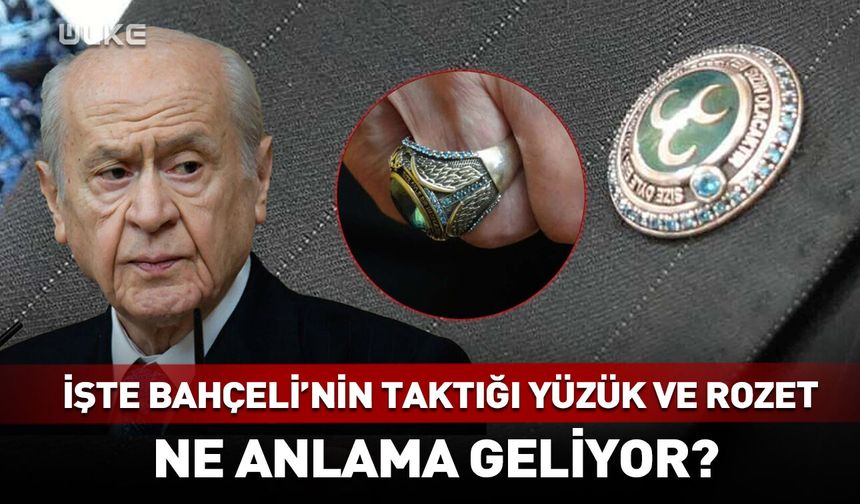 MHP lideri Bahçeli'nin yüzüğü ve rozeti dikkat çekti