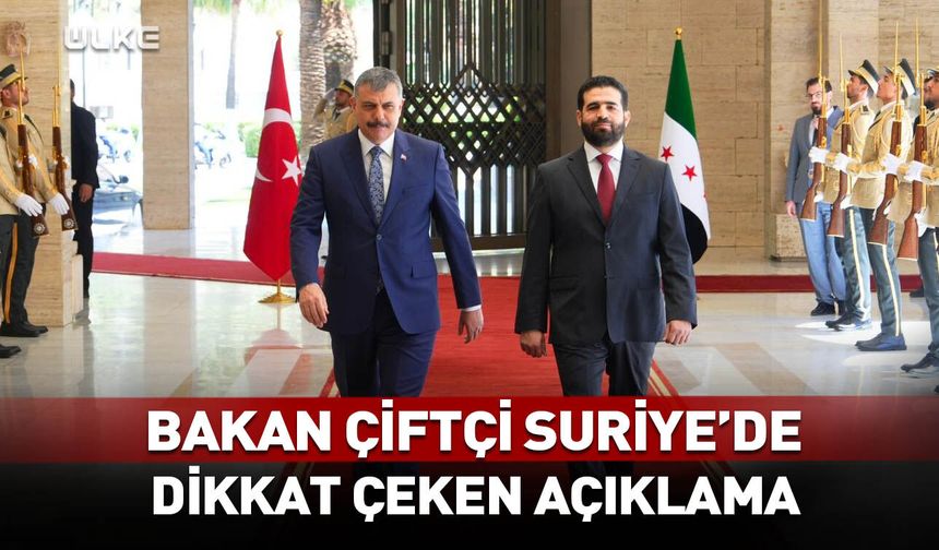 Bakan Mustafa Çiftçi Suriye'de! Dikkat çeken açıklama