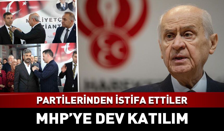 MHP'ye dev katılım! Yüzlerce kişi partiye geçti