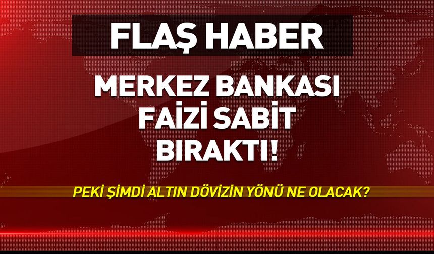 Merkez Bankası faiz kararını açıkladı