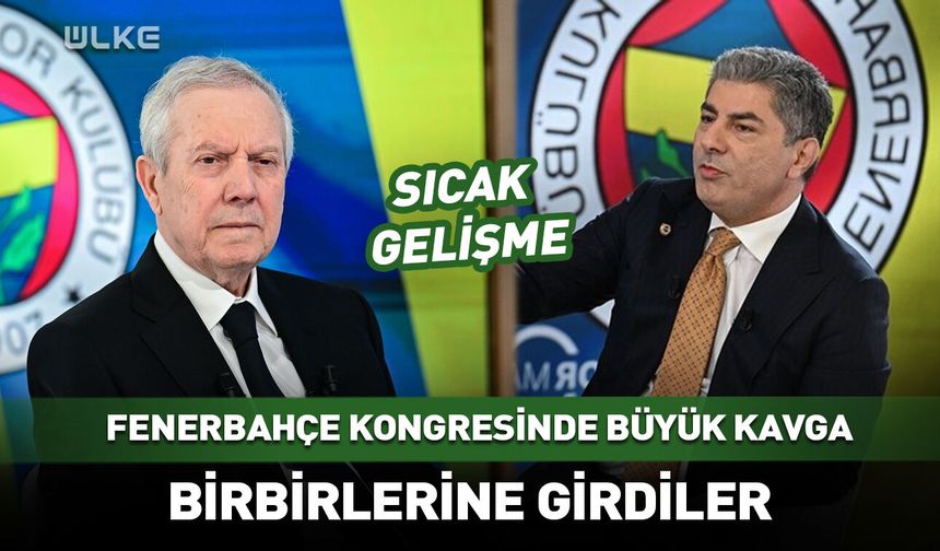Fenerbahçe kongresinde büyük kavga! Birbirlerine girdiler