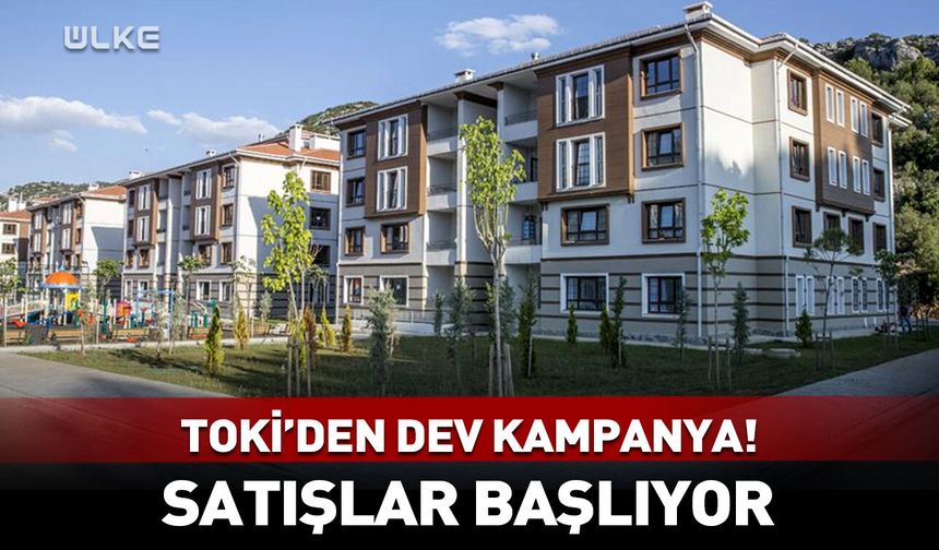 TOKİ'nin 20 bin konut satışı yarın başlıyor!