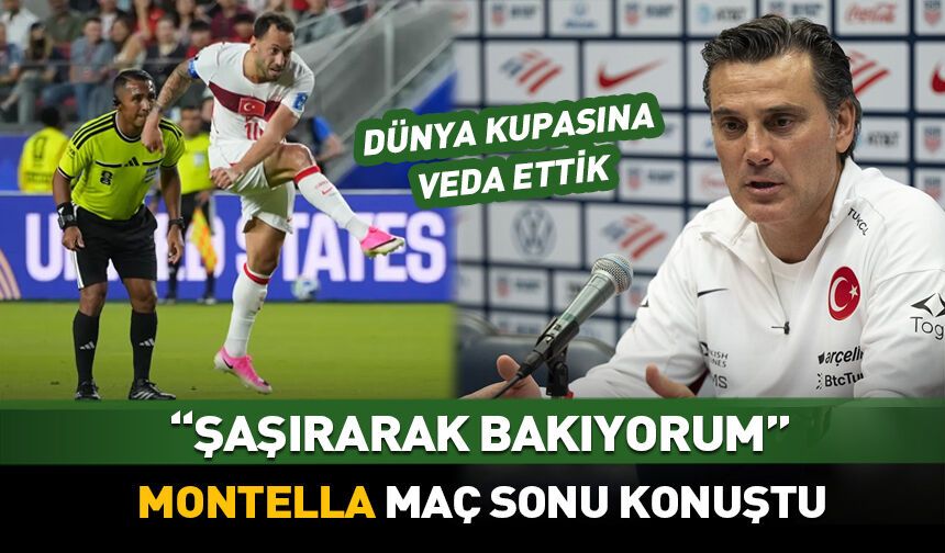 Montella: Şaşırarak bakıyorum!
