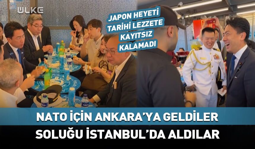 Japon heyeti İstanbul'da tarihi lezzete dayanamadı