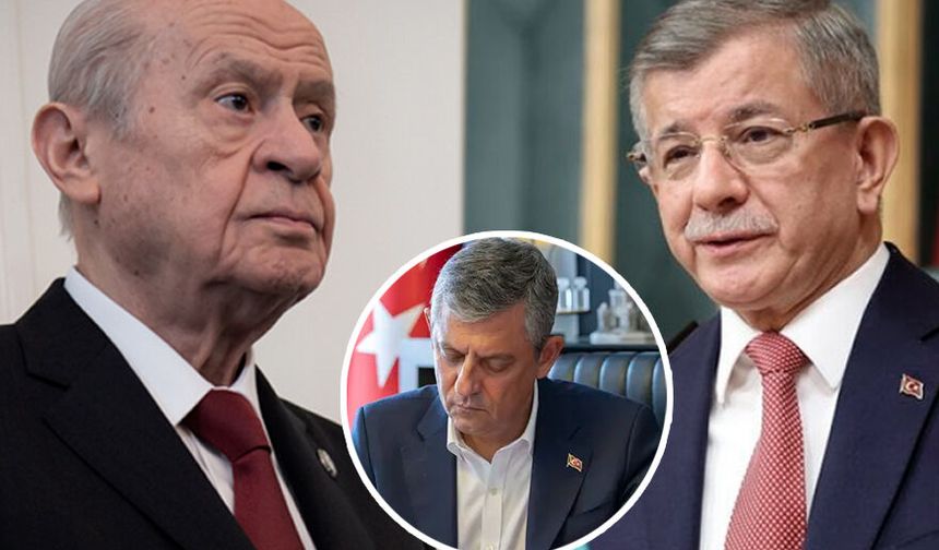 Bahçeli ve Davutoğlu'ndan Özel'e "YENİ" mesaj