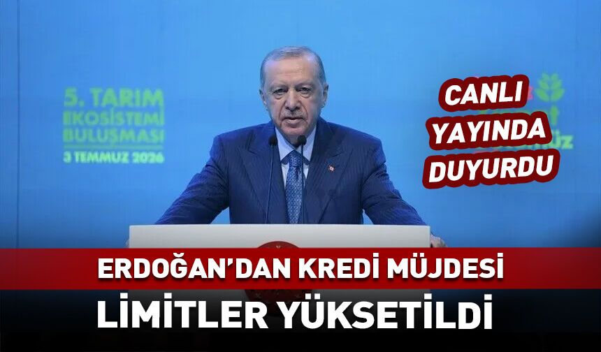 Cumhurbaşkanı Erdoğan'dan kredi müjdesi