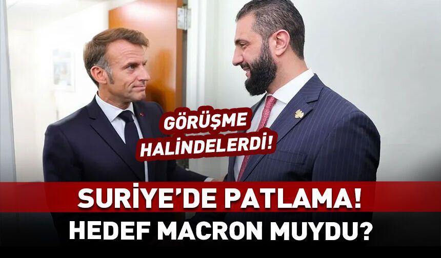 Şam'da Macron'un kaldığı otelin yakınlarında patlama!