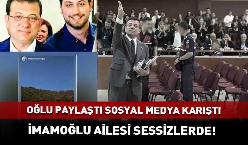 Ekrem İmamoğlu'nun oğlu paylaştı! Sosyal medya çalkalanıyor