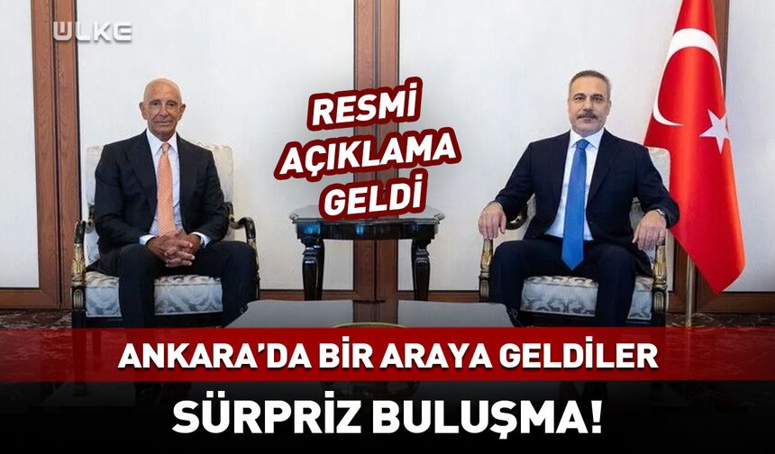 Hakan Fidan ve Tom Barrack bir arada! İlk açıklama geldi
