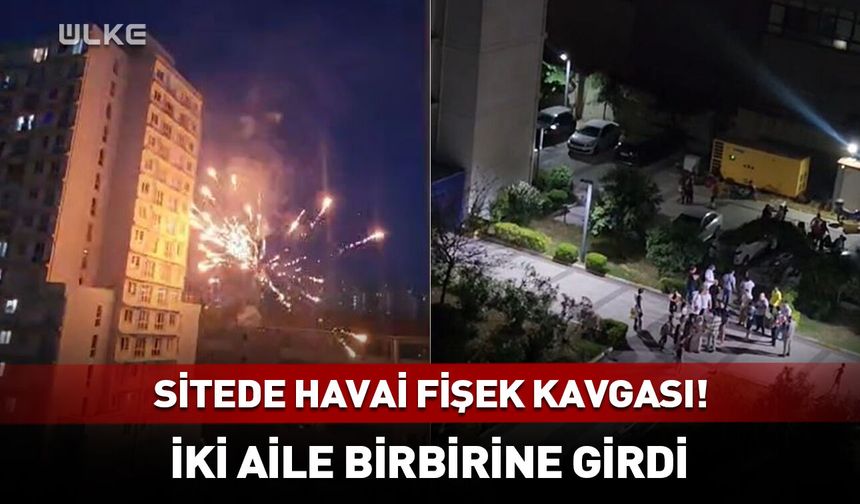 Havai fişek daireye girdi: İki aile kavgaya tutuştu