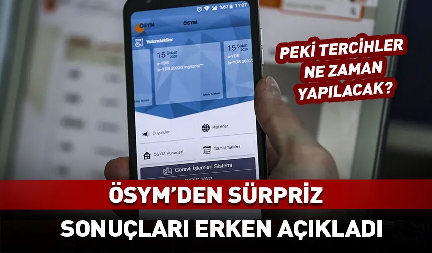 ÖSYM sürpriz yaptı! YKS sonuçlarını açıkladı
