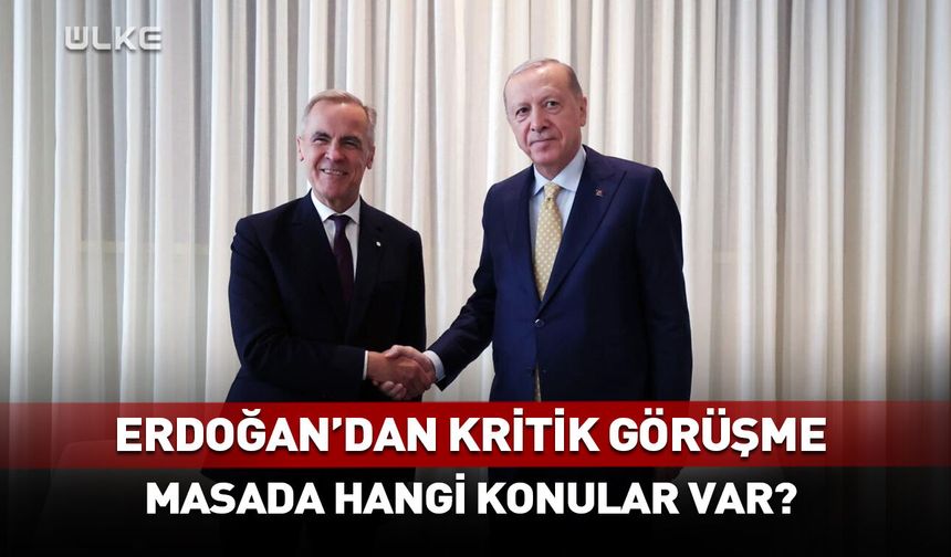 Erdoğan'dan kritik görüşme! Kanada Başbakanı ile görüştü