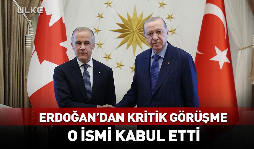 Erdoğan'dan kritik görüşme! O ismi kabul etti
