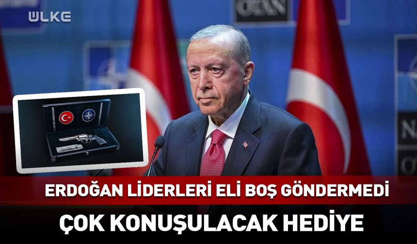 Erdoğan’dan liderlere manidar hediye