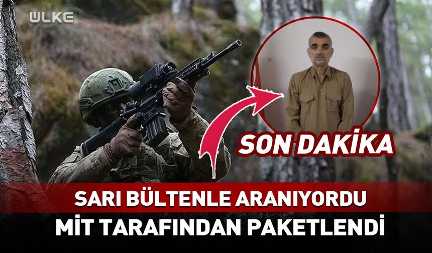 Sarı bültenle aranıyordu! MİT tarafından paketlendi