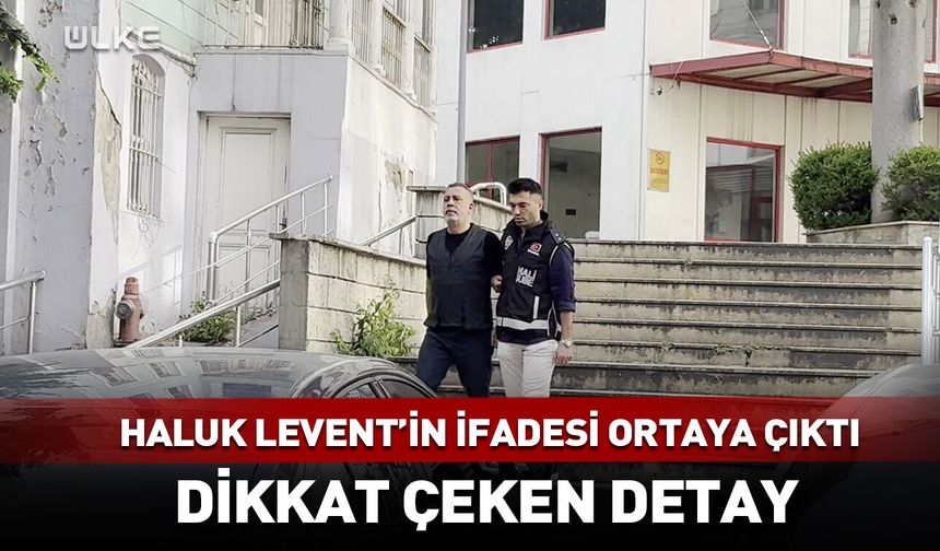 Haluk Levent'in ifadesi ortaya çıktı