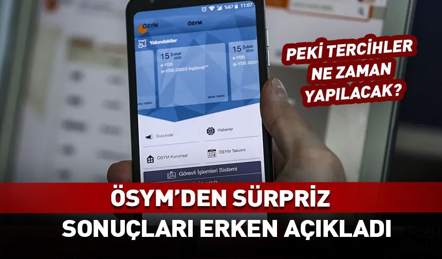 ÖSYM sürpriz yaptı! YKS sonuçlarını açıkladı