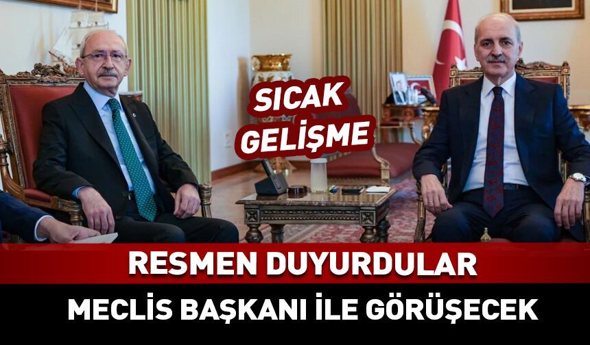 TBMM Başkanı Kurtulmuş Kılıçdaroğlu'nu kabul edecek