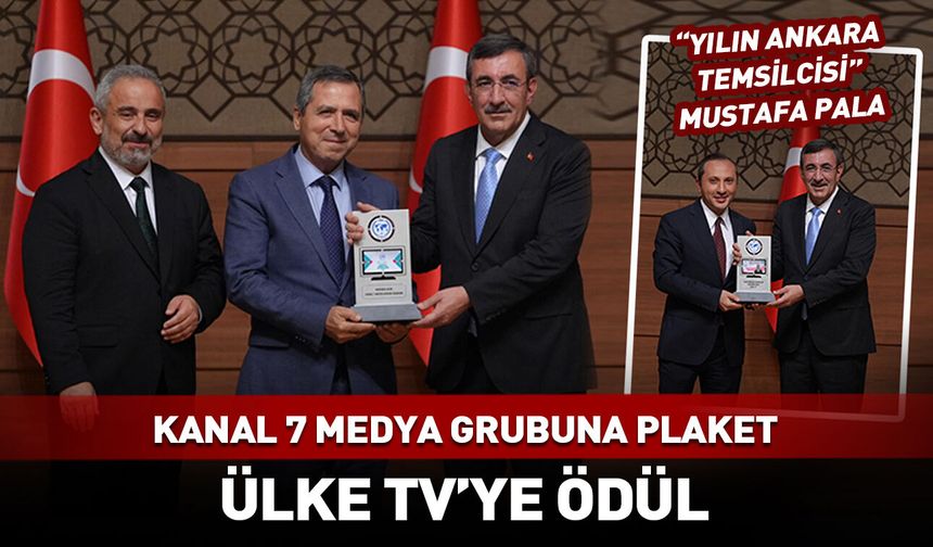 Kanal 7 Medya Grubuna plaket! Ülke TV'ye ödül