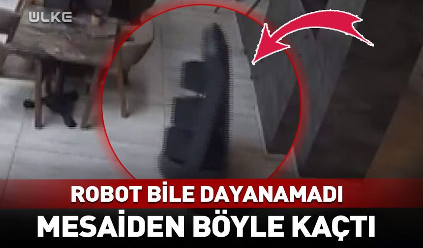 Robot bile iş stresine dayanamadı! Mesaiden böyle kaçtı