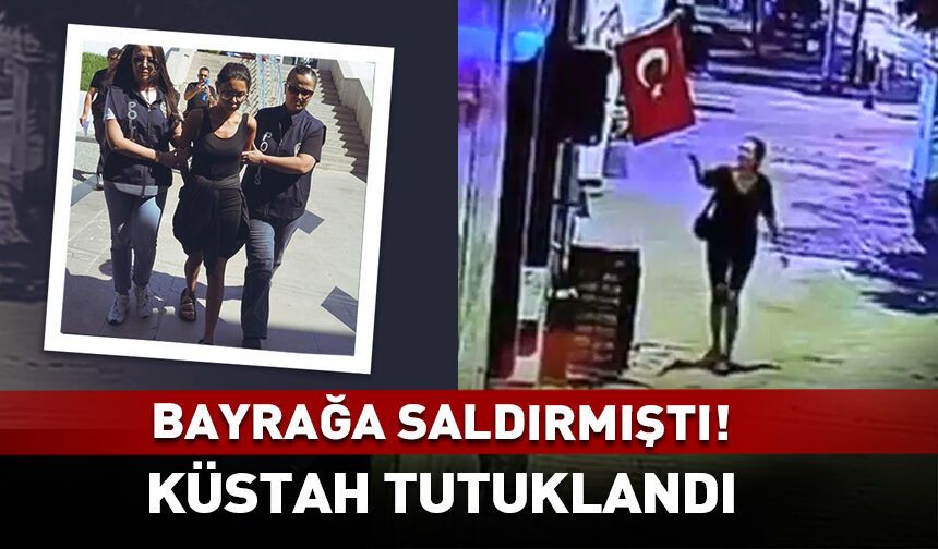 Muğla'da bayrağa saldıran küstah tutuklandı!