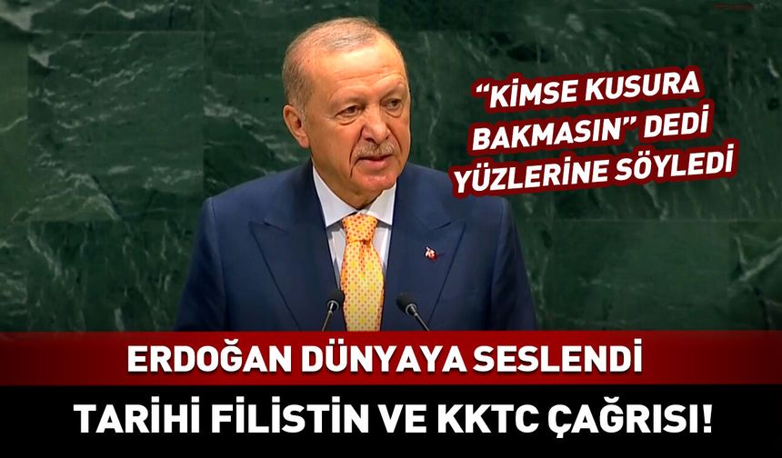 Cumhurbaşkanı Erdoğan BM'de liderlerin yüzüne söyledi