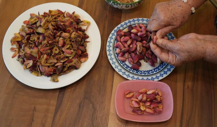 Fıstık kabuğundan reçel yaptı