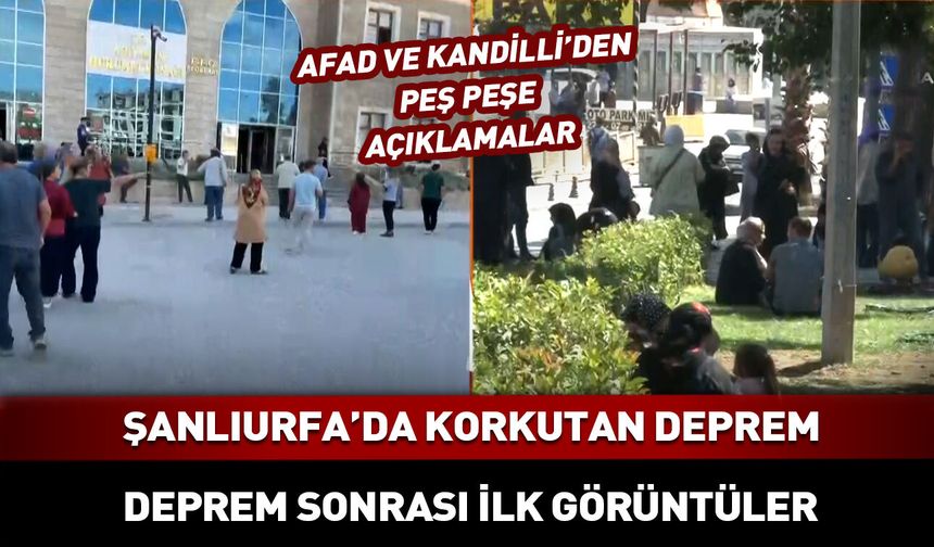 Diyarbakır ve Şanlıurfa'da hissedilen deprem oldu! AFAD büyüklüğünü duyurdu