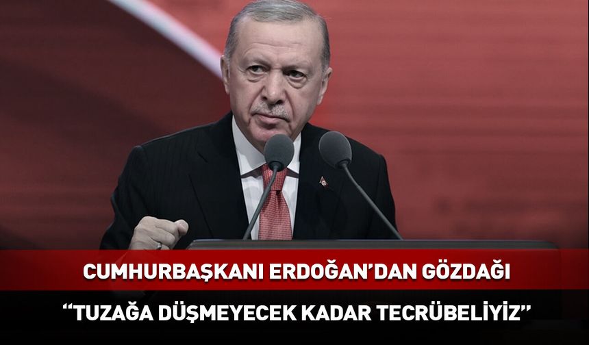 Erdoğan: Tuzağa düşmeyecek kadar tecrübeliyiz!