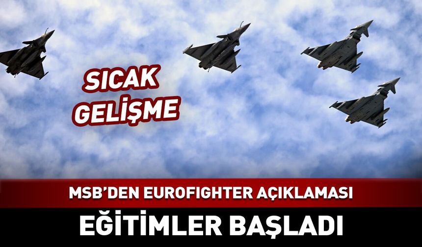 Türk pilotlar Eurofighter uçuş eğitimlerine başladı